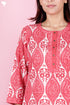 Bizzy Lizzy Kurta And Pant Set With Kota Dupatta In Block Print
